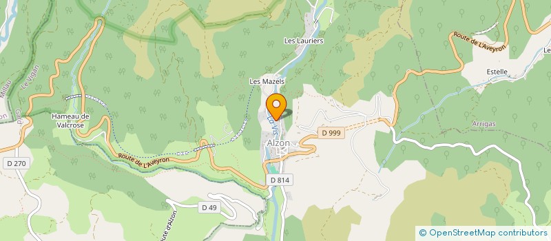 localisation de l'entreprise AMTNL  ALZON