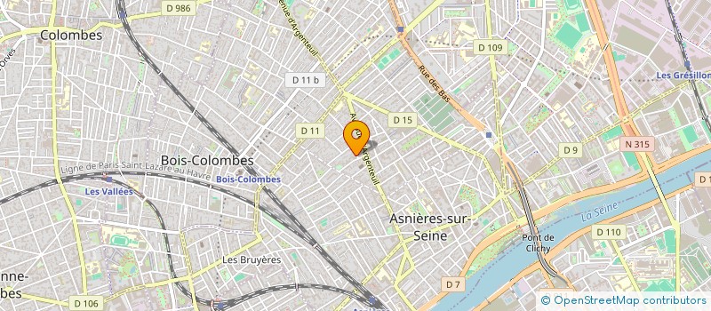 localisation de l'entreprise AMTRACK à ASNIERES-SUR-SEINE
