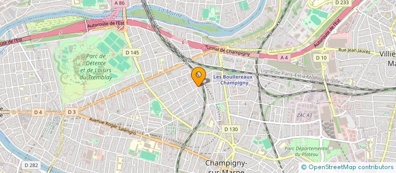 localisation de l'entreprise AMTRADE à CHAMPIGNY-SUR-MARNE