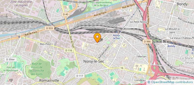localisation de l'entreprise AMTRI SAS à NOISY-LE-SEC