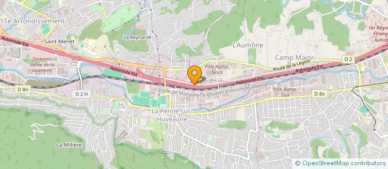 localisation de l'entreprise AMTT  LA PENNE-SUR-HUVEAUNE