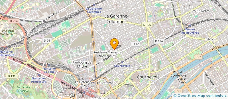 localisation de l'entreprise AMURES SASU  COURBEVOIE