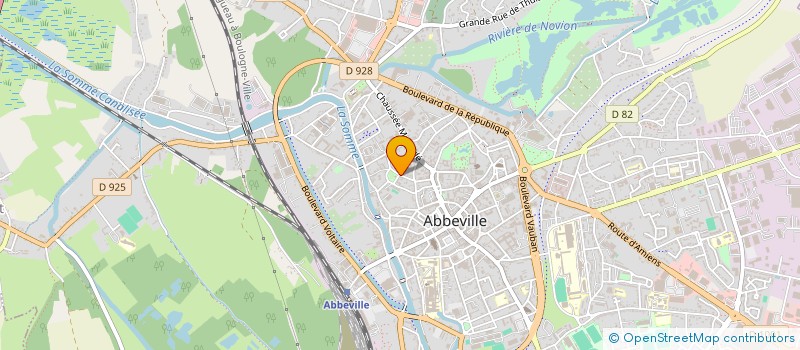 localisation de l'entreprise AMUSEON à ABBEVILLE