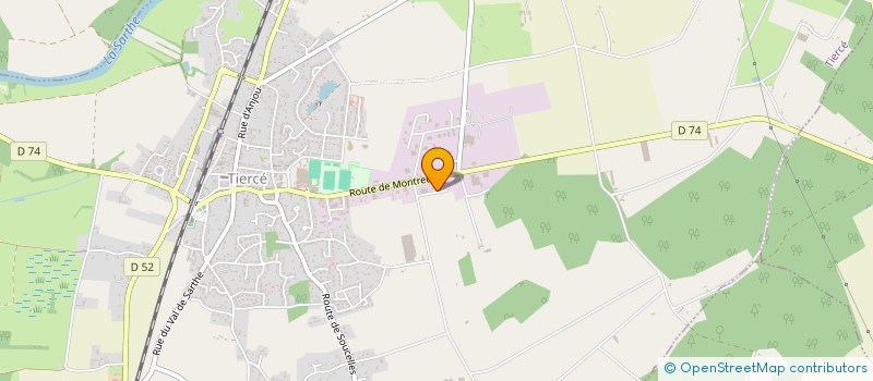 localisation de l'entreprise AMUSIL (ASSOCIATION MUSICALE DU LOIR) à TIERCE