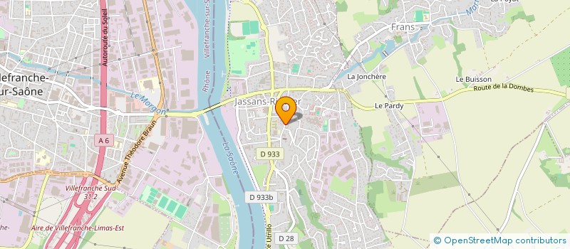 localisation de l'entreprise AMUSJ à JASSANS-RIOTTIER