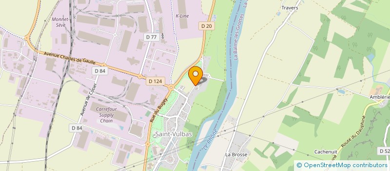 localisation de l'entreprise AMUZ ET VOUS à SAINT-VULBAS