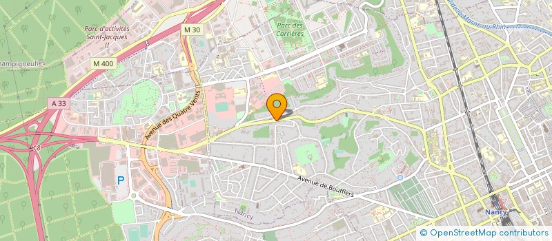 localisation de l'entreprise AMV  NANCY