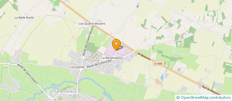 localisation de l'entreprise AMV à SALLERTAINE