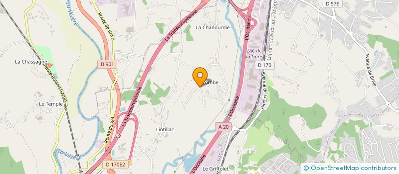 localisation de l'entreprise AMV  USSAC