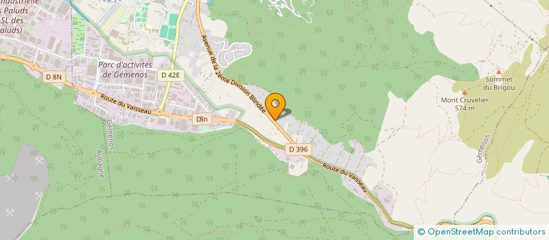 localisation de l'entreprise AMV  GEMENOS