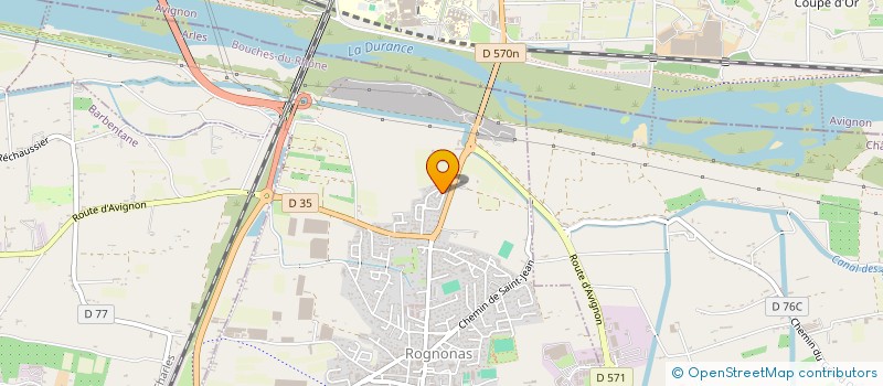 localisation de l'entreprise AMV  ROGNONAS