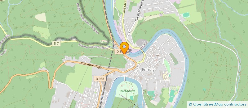 localisation de l'entreprise AMV  FUMAY