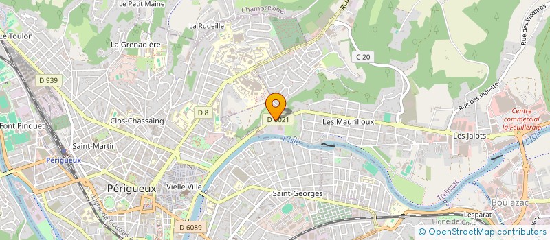 localisation de l'entreprise AMV  TRELISSAC