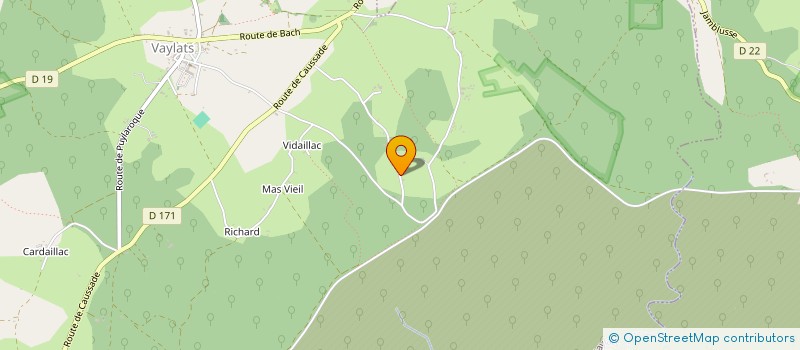 localisation de l'entreprise AMV BOIS  VAYLATS