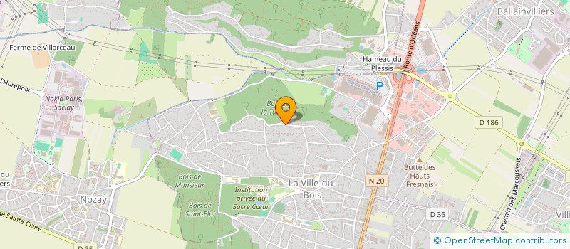 localisation de l'entreprise AMV BUREAUTIQUE à LA VILLE-DU-BOIS
