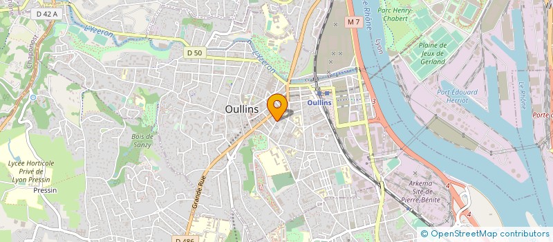 localisation de l'entreprise AMV CONSEILS ET ETUDES   OULLINS-PIERRE-BENITE