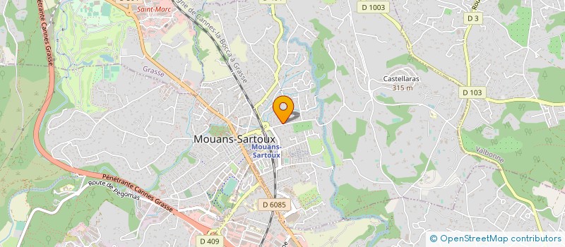 localisation de l'entreprise AMV EXPERTISES  MOUANS-SARTOUX