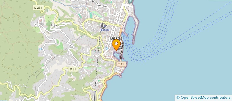 localisation de l'entreprise AMV IMMO à BASTIA
