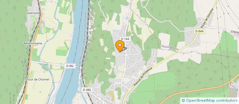 localisation de l'entreprise AMV IMMO  DONZERE