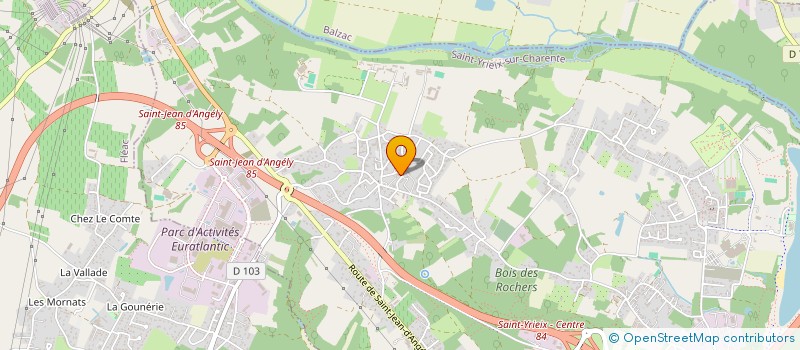 localisation de l'entreprise AMV PATRIMOINE  SAINT-YRIEIX-SUR-CHARENTE