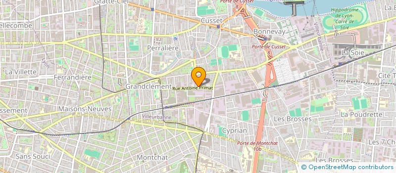 localisation de l'entreprise AMV TRANSPORT  VILLEURBANNE