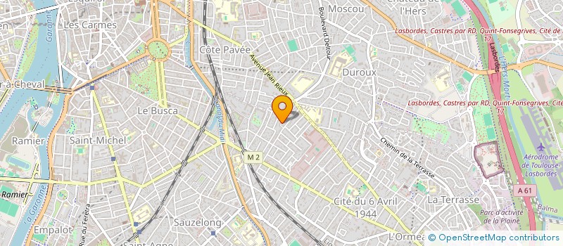 localisation de l'entreprise AMVA à TOULOUSE