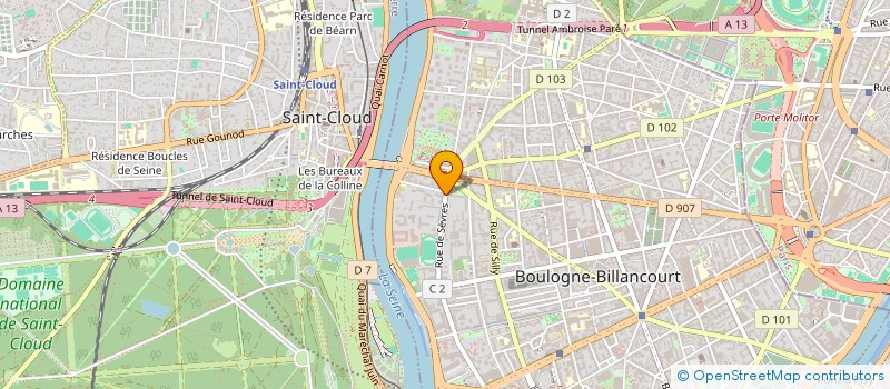 localisation de l'entreprise AMVEDAG CROISSANCE à BOULOGNE-BILLANCOURT