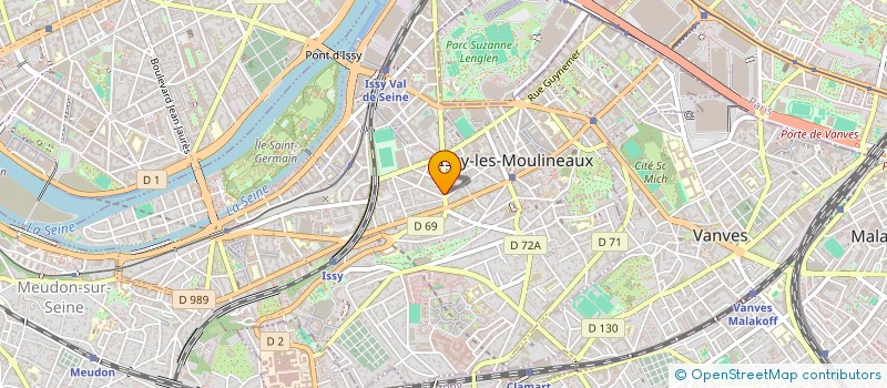 localisation de l'entreprise AMVERT à ISSY-LES-MOULINEAUX