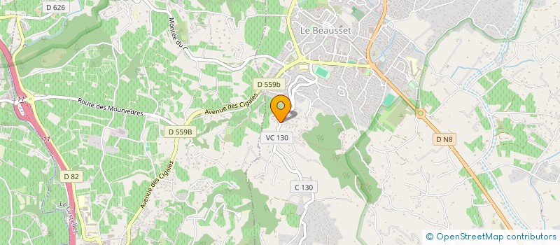 localisation de l'entreprise AMVM à LE BEAUSSET