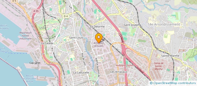 localisation de l'entreprise AMVOLET à MARSEILLE