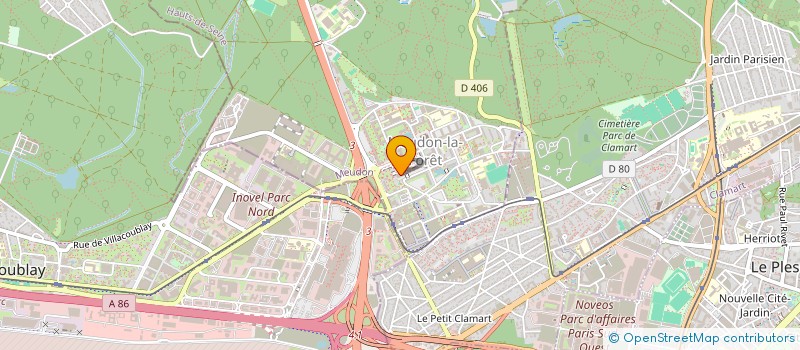 localisation de l'entreprise AMVP  MEUDON