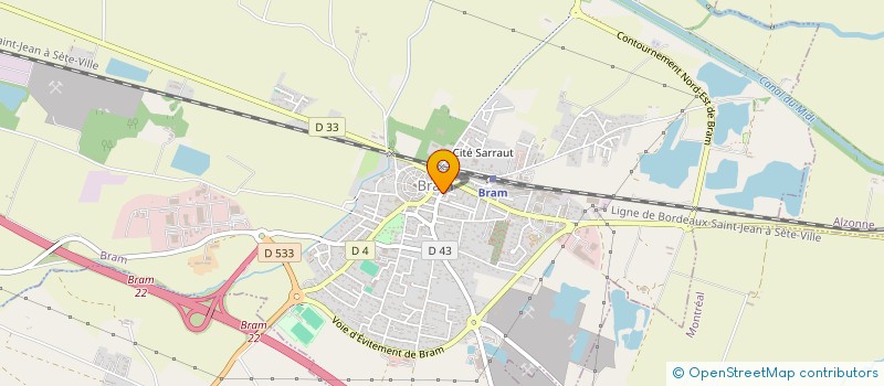 localisation de l'entreprise AMVR  BRAM