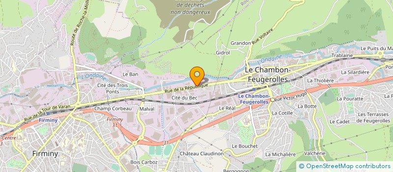 localisation de l'entreprise AMVSERVICES à LE CHAMBON-FEUGEROLLES