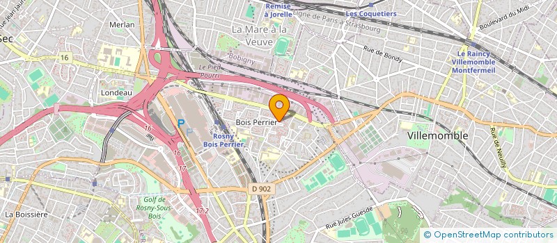 localisation de l'entreprise AMVTC à ROSNY SOUS BOIS