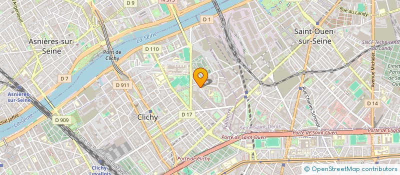 localisation de l'entreprise AMW à CLICHY