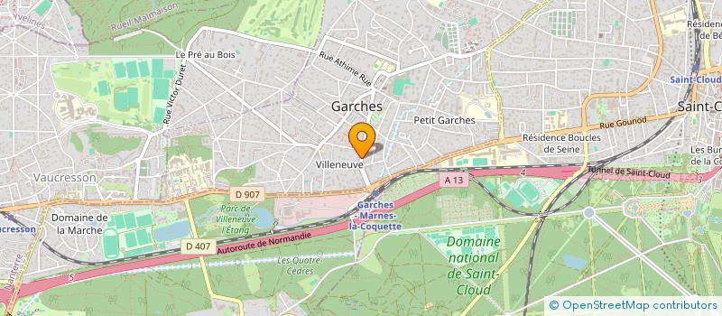 localisation de l'entreprise AMX CAPITAL à GARCHES