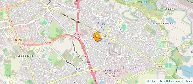 localisation de l'entreprise AMX HABITAT  LES PONTS-DE-CE