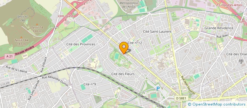 localisation de l'entreprise AMX TEKNOLOGY  LENS