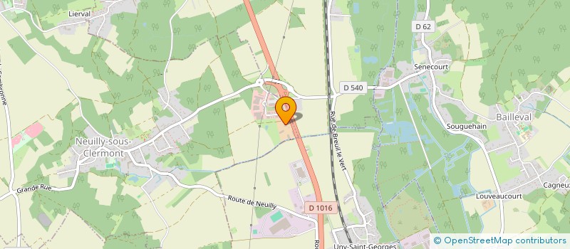 localisation de l'entreprise AMX TUILERIE  NEUILLY-SOUS-CLERMONT