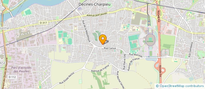 localisation de l'entreprise AMY  DECINES-CHARPIEU