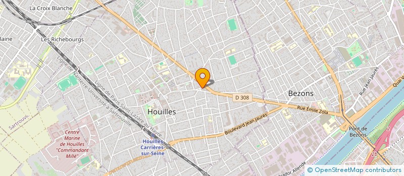 localisation de l'entreprise AMY 78 à HOUILLES
