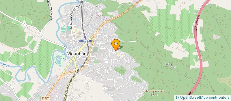 localisation de l'entreprise AMY  VIDAUBAN