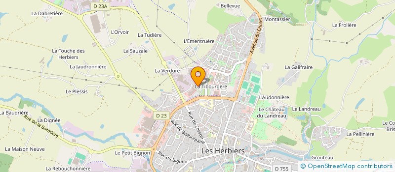 localisation de l'entreprise AMY à LES HERBIERS