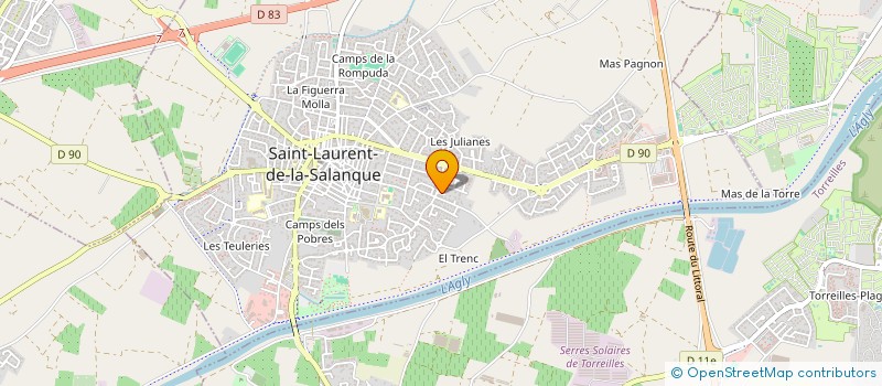 localisation de l'entreprise AMY  SAINT-LAURENT-DE-LA-SALANQUE