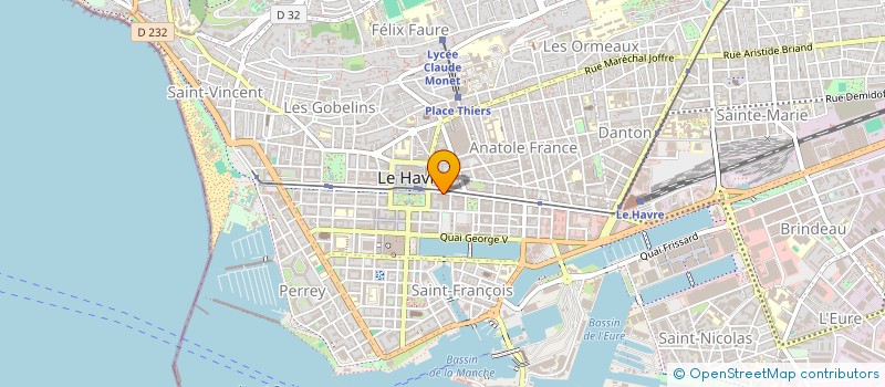 localisation de l'entreprise AMY à LE HAVRE