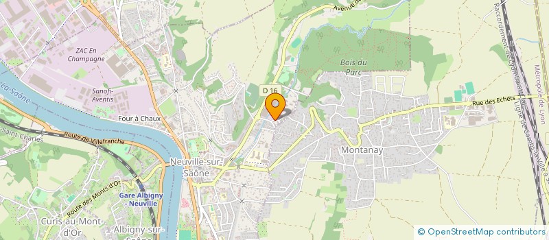 localisation de l'entreprise AMY  NEUVILLE SUR SAONE