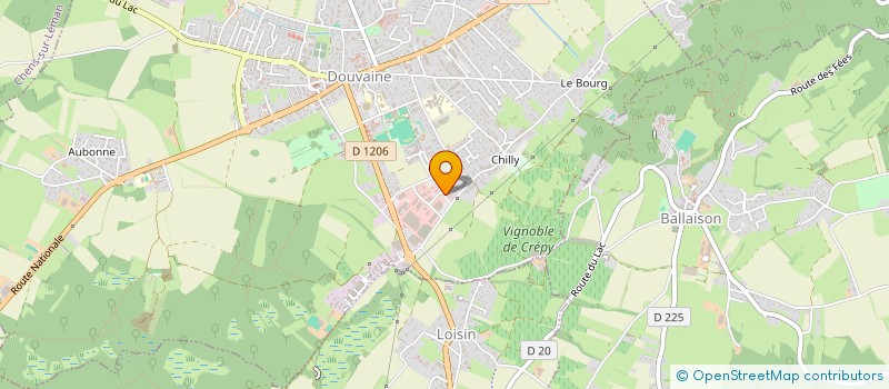 localisation de l'entreprise AMY à DOUVAINE