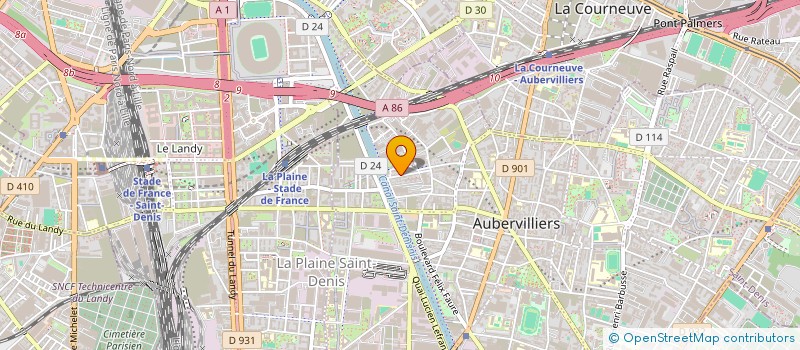 localisation de l'entreprise AMY CONCEPT à AUBERVILLIERS