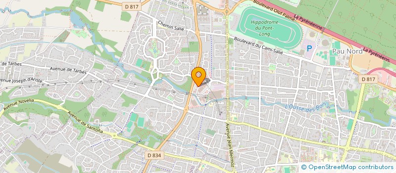 localisation de l'entreprise AMY PAU HOTEL à LONS