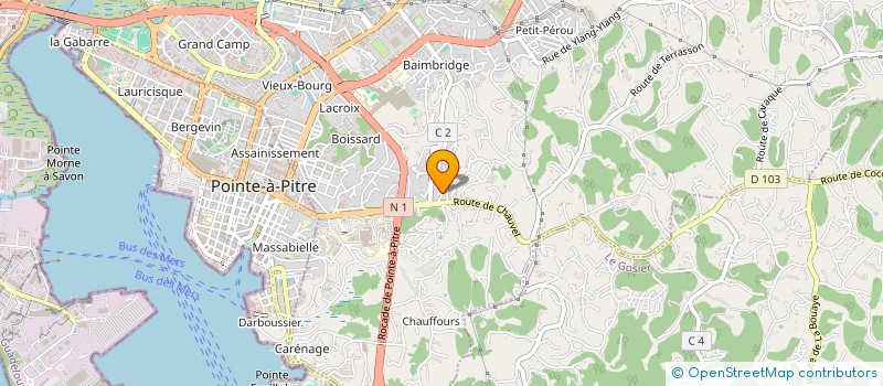 localisation de l'entreprise AMY-SECURITE  LES ABYMES